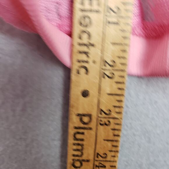 Sheer Floral Lace Layering Top Pink Daisy Preppy Coquette Feminine Cottagecore - Picture 3 of 5